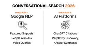 Conversational Search in 2026: The Two-Paradigm Framework for Ranking on Google and AI Platforms