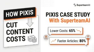 How Pixis Cut Content Costs With Superteam AI