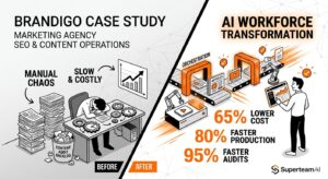 How Brandigo Used SuperteamAI to Cut Content Costs, Speed Up SEO Execution, and Scale Without Hiring