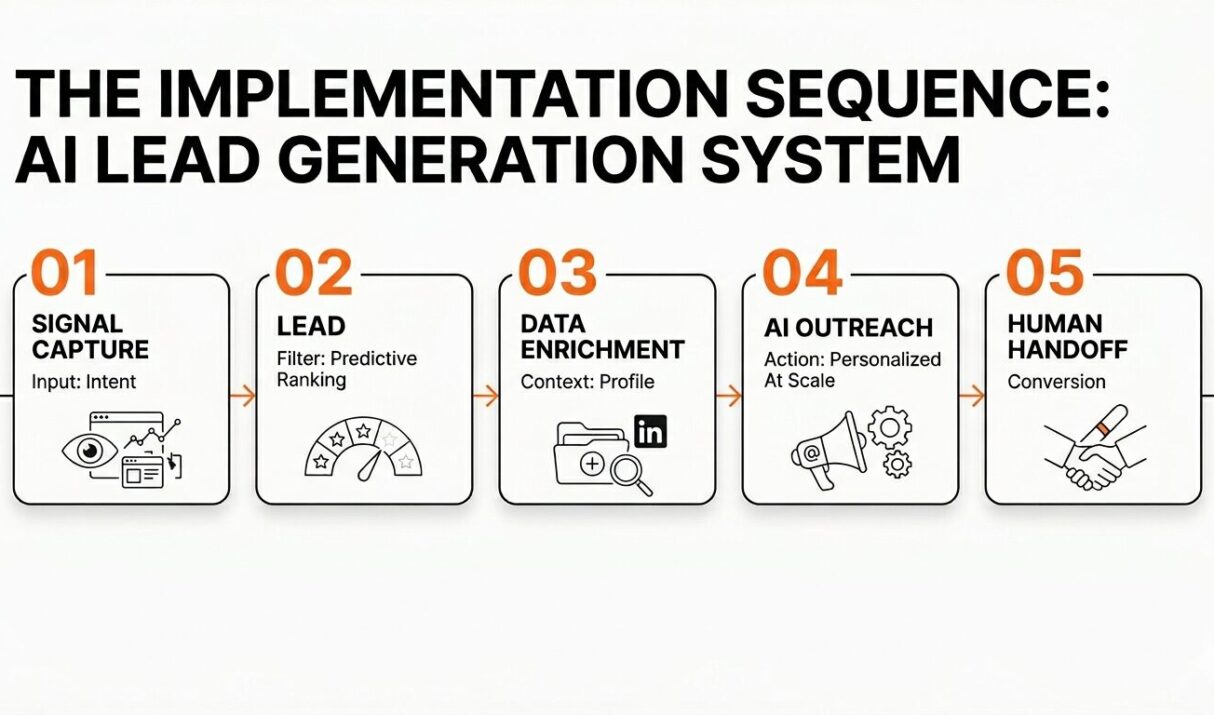 How to Use AI for Lead Generation: The Implementation Sequence That Actually Works
